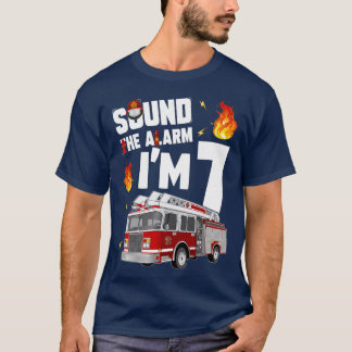 Camiseta Niño Camión de Fuego Niño Niño Niño de 7 años Fire
