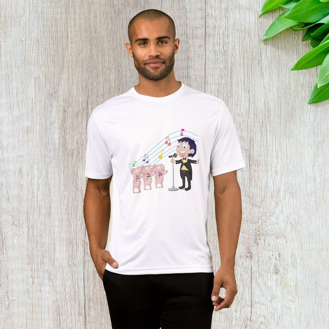 Camiseta Niño cantando con tres cerdos coros (Subido por el creador)