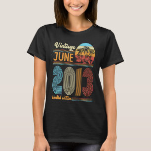 Camiseta Niño Chica de 10 años de edad Vintage junio 2013