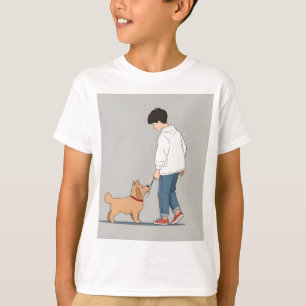 Camiseta Niño con arte de perro