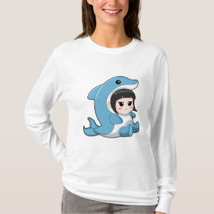 Camiseta Niño con disfraz de delfín