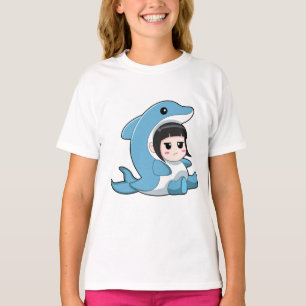 Camiseta Niño con disfraz de delfín