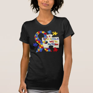 Camiseta Niño con la cinta de la conciencia del autismo