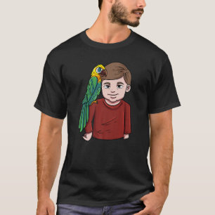 Camiseta Niño con loro guacamayo