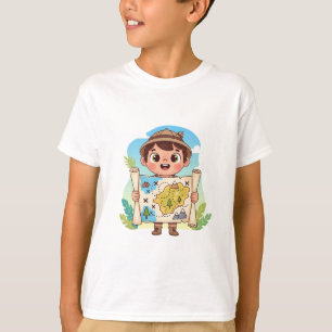 Camiseta Niño con Mapa del Tesoro – Explorador Adorable