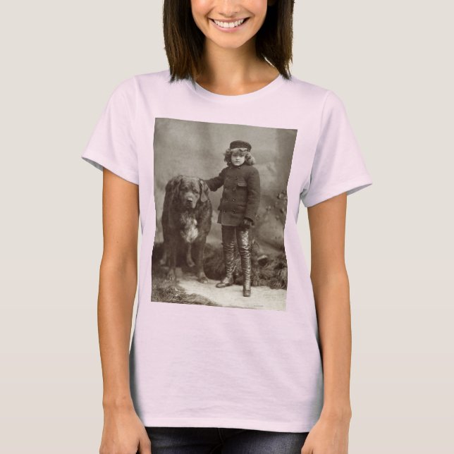 Camiseta Niño Con Perro, C1885 (Anverso)