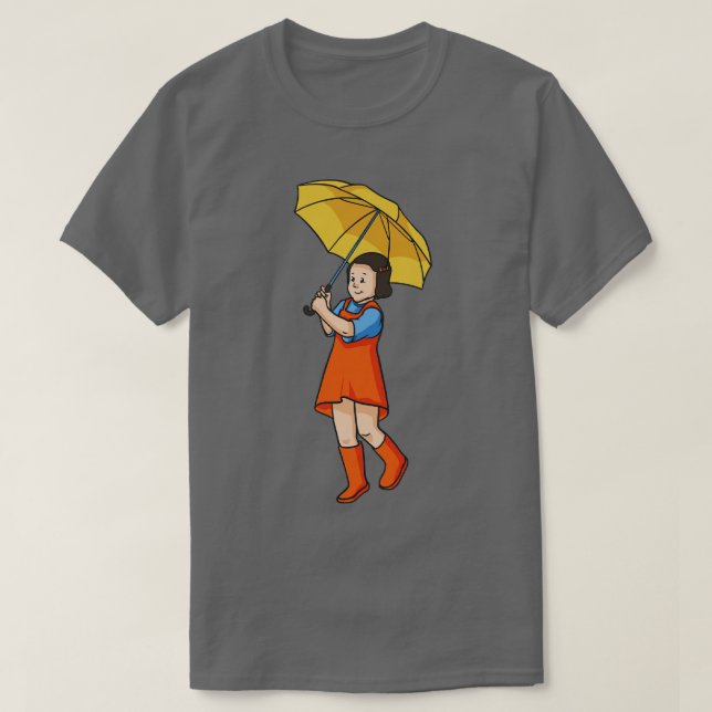 Camiseta Niño Con Rain De Paraguas (Diseño del anverso)