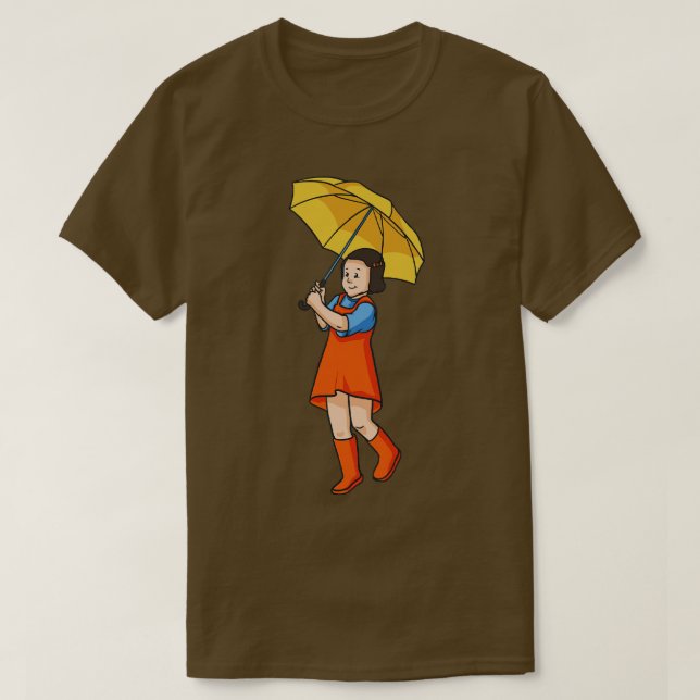 Camiseta Niño Con Rain De Paraguas (Diseño del anverso)