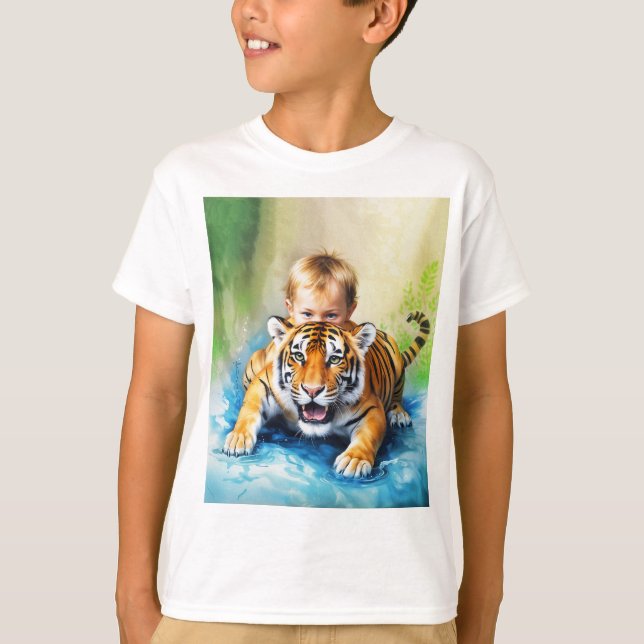 Camiseta niño con tigre (Anverso)