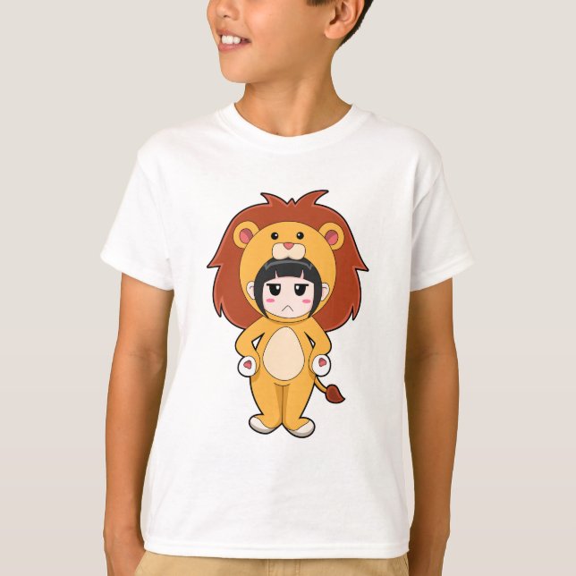 Camiseta Niño con traje de león (Anverso)