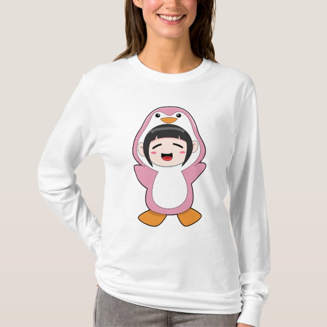 Camiseta Niño con traje de pingüino (Anverso)