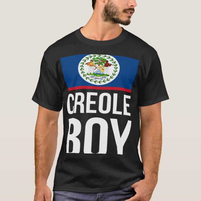 Camiseta Niño criollo Belice orgullo Bandera Belice cultura (Anverso)