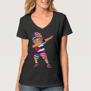 Camiseta Niño cubano medio americano medio cubano, patriota