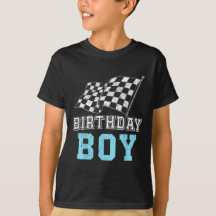 Camiseta Niño Cumpleaños Coche de Carreras Piloto de Coche