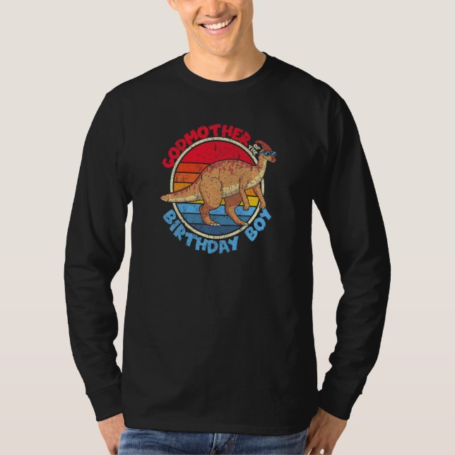 Camiseta Niño Cumpleaños De La Madrina I Parasaurolophus I  (Anverso)