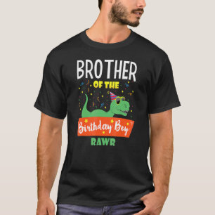 Camiseta Niño Cumpleaños Hermano Dinosaurio Divertido Dinos