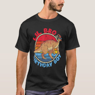 Camiseta Niño Cumpleaños I Lil Bro I Parasaurolophus I Fami