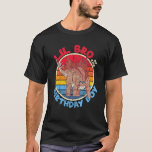 Camiseta Niño Cumpleaños I Lil Bro I Stegosaurus I Matc Fam