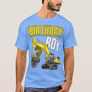 Camiseta Niño Cumpleaños Niño 3er Vehículo 3 Años Construcc