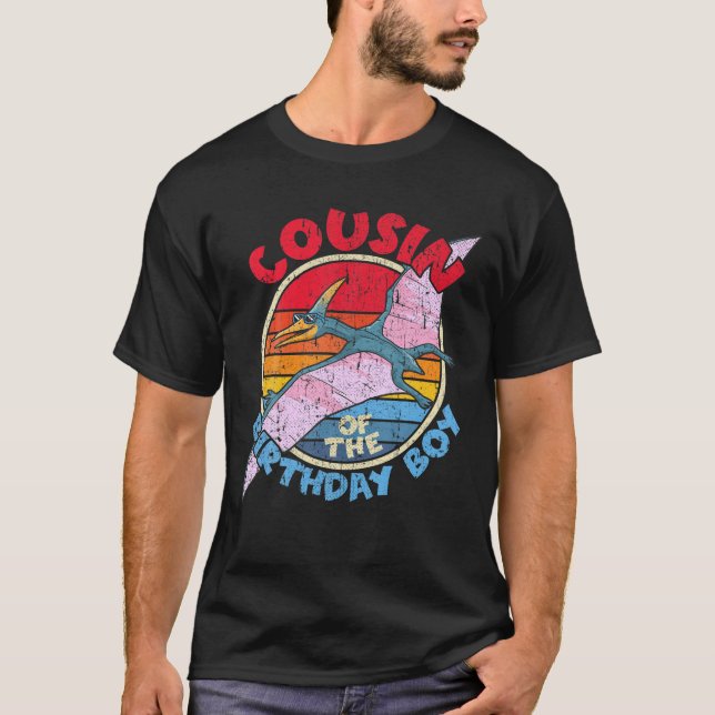 Camiseta Niño Cumpleaños Primo I Pterodactylus I Familia Ma (Anverso)