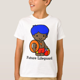 Camiseta Niño Cute Lifeguard con Lifesaver y bola de playa