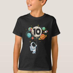 Camiseta Niño de 10 años astronauta espacio 10.º Bir