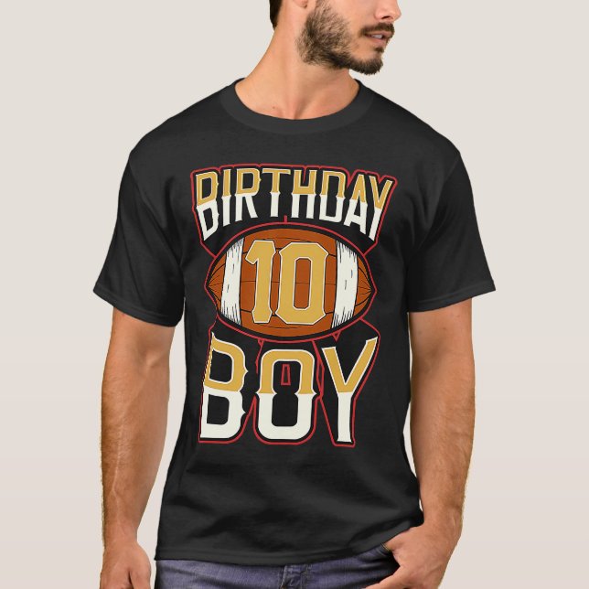 Camiseta Niño de 10 años hincha de fútbol americano Vin (Anverso)