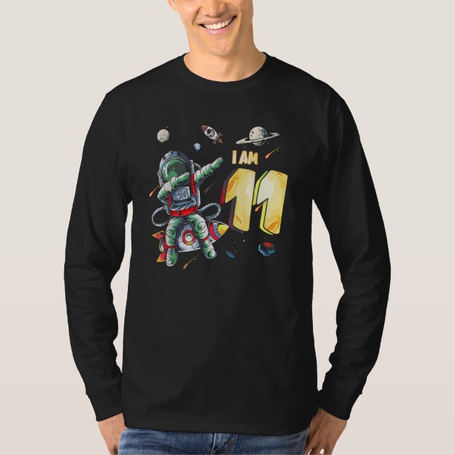 Camiseta Niño de 11 años astronauta espacio 11º Bir (Anverso)