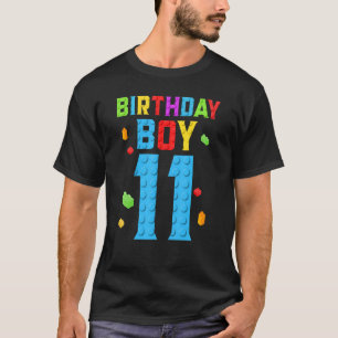 Camiseta Niño de 11 años de edad bloquea la construcción de