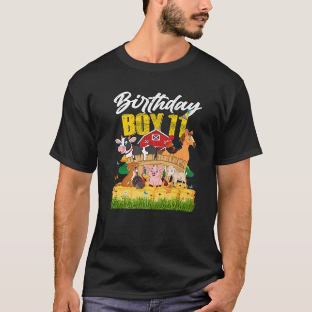 Camiseta Niño De 11 Años De Nacimiento De Barnyard 11ª Gran (Anverso)