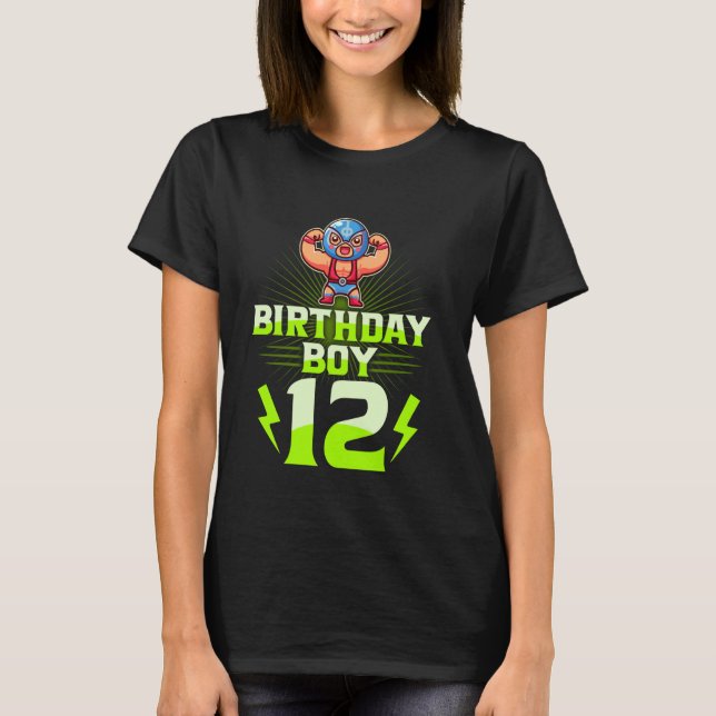 Camiseta Niño de 12 años lucha libre de 12 años (Anverso)