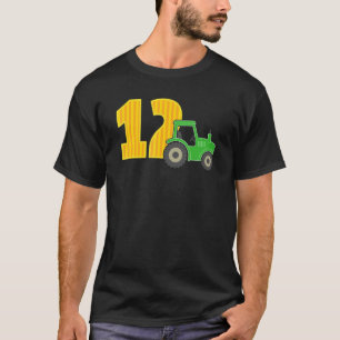 Camiseta Niño de 12 años Tractor de Camión Granja de 12 año