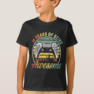 Camiseta Niño De 14 Años Cumpleaños Siendo Un Increíble Vid