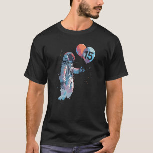 Camiseta Niño de 15 años de edad astronauta globo galáctico