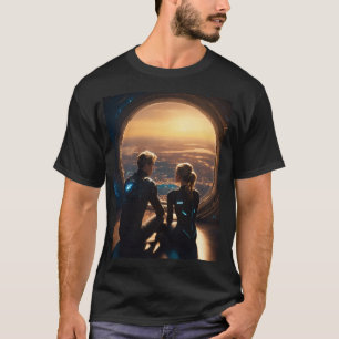 Camiseta Niño de 18 años y chica rubio de 18 años