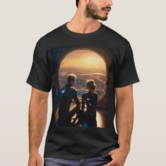 Camiseta Niño de 18 años y chica rubio de 18 años