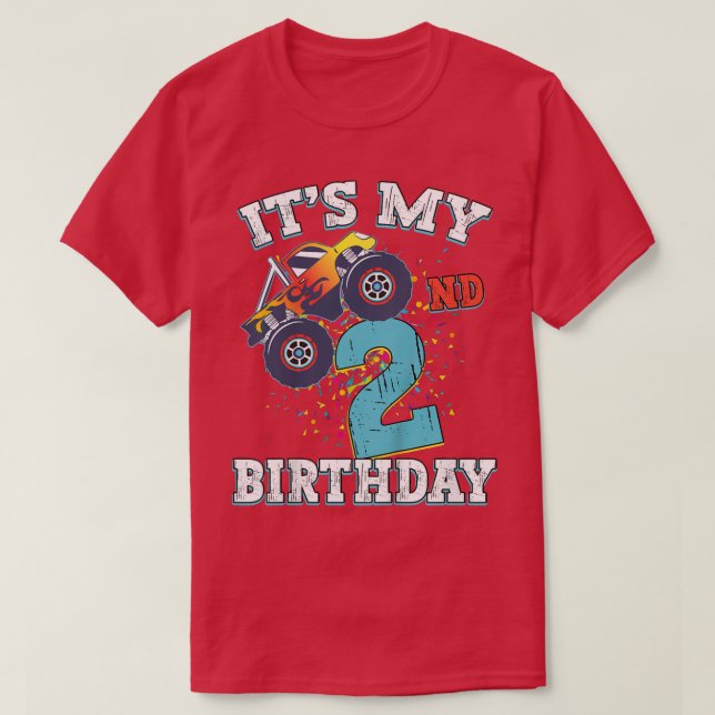 Camiseta Niño de 2 años Chica es mi segundo cumpleaños (Diseño del anverso)