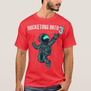 Camiseta Niño de 3 años de edad entrega a astronauta tercer