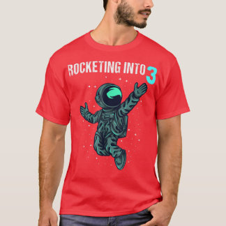 Camiseta Niño de 3 años de edad entrega a astronauta tercer