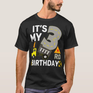 Camiseta Niño de 3 años es mi construcción de tercer cumple