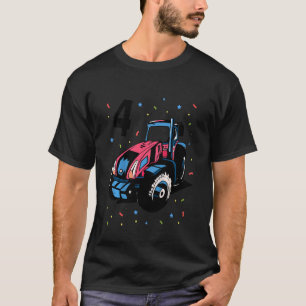 Camiseta Niño de 4 años Digger de Tractor de Niño de 4 años