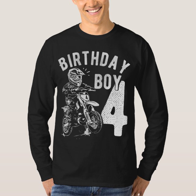 Camiseta Niño de 4 años - Niño de cumpleaños - Bicicleta su (Anverso)