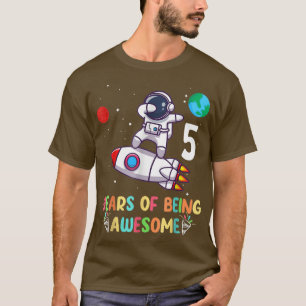 Camiseta Niño de 5 años astronauta astronauta de 5 años de