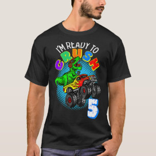 Camiseta Niño de 5 años de edad Dinosaurio Trex 5º Bo