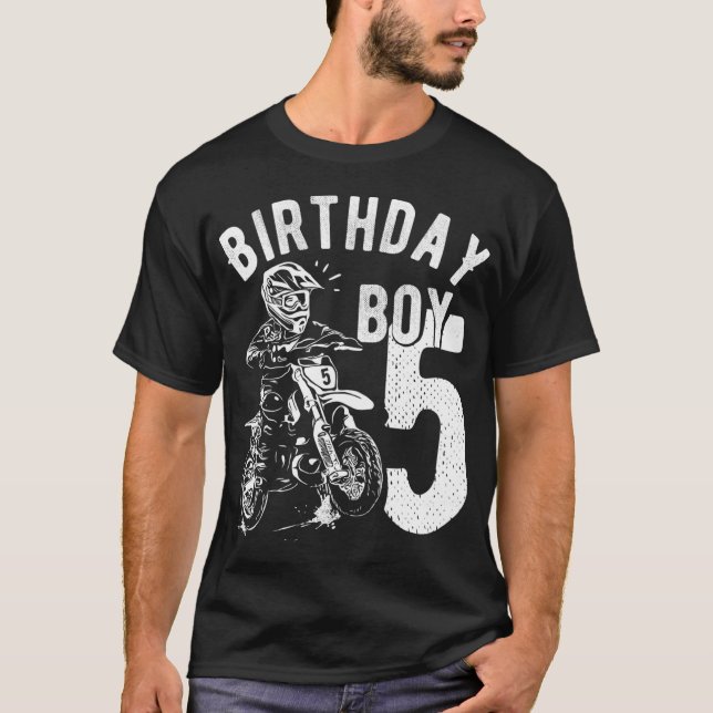 Camiseta Niño de 5 años - Niño de cumpleaños - Bicicleta su (Anverso)