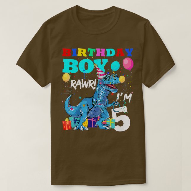 Camiseta Niño de 5 años regalo de quinto cumpleaños niño de (Diseño del anverso)