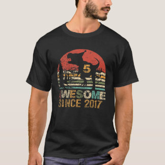 Camiseta Niño De 5 Años Sorprendente Desde 2017 5º Nacimien