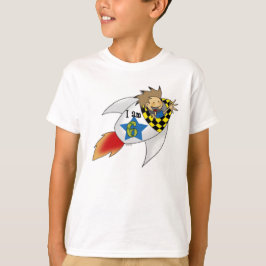 Camiseta Niño de 6 años en un cohete