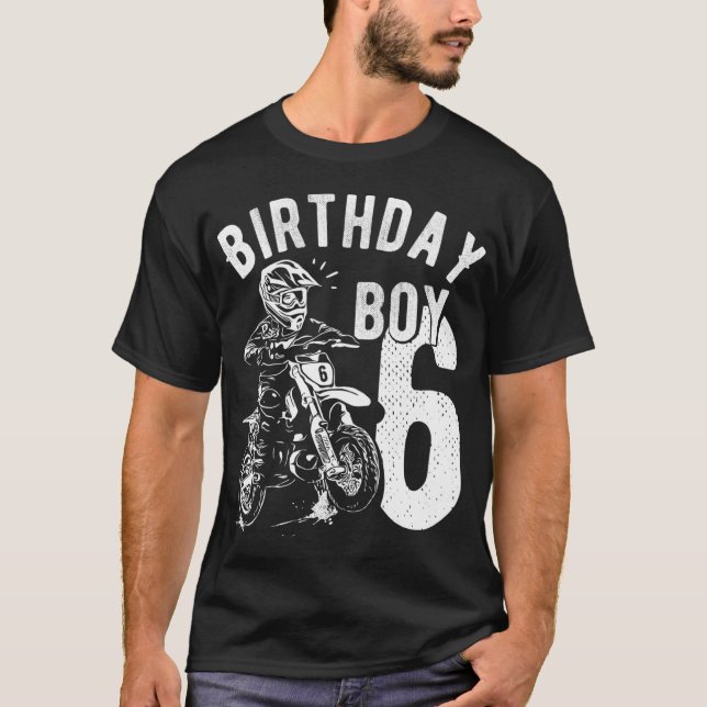 Camiseta Niño de 6 años - Niño de cumpleaños - Bicicleta su (Anverso)