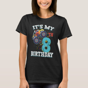 Camiseta Niño de 8 años Chica es mi octavo cumpleaños